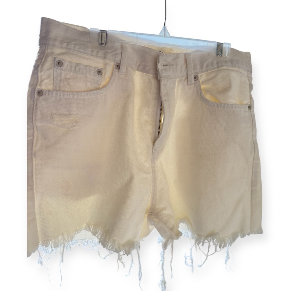 Italian Women's White Denim Shorts